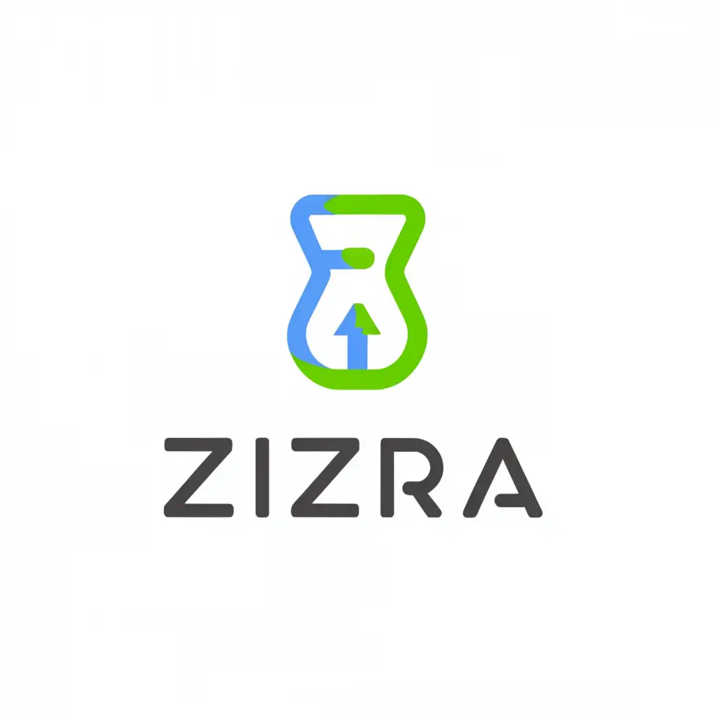 a logo design,with the text "zizara", main symbol:plastic bottle garbage bin,Moderate,clear background