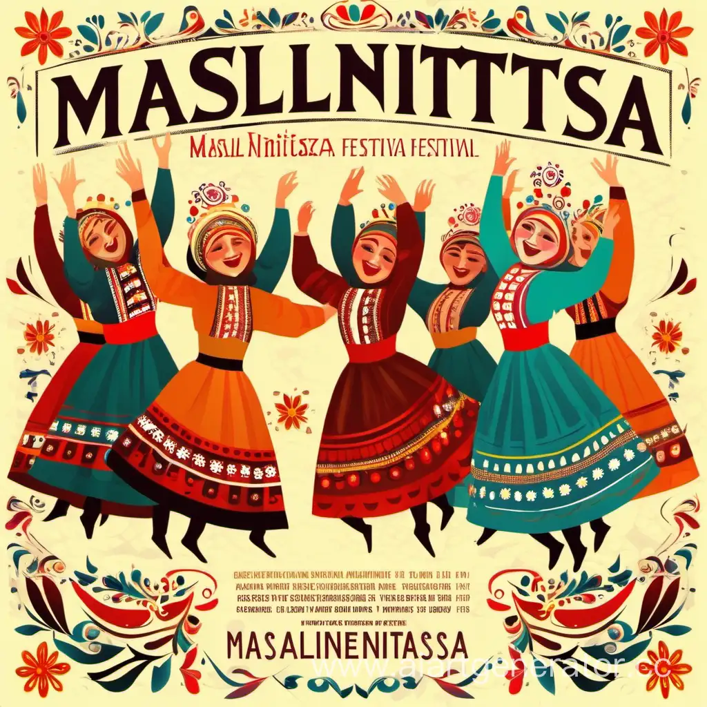 Colorful-Maslenitsa-Festival-Fair-Circle-Dance-Poster