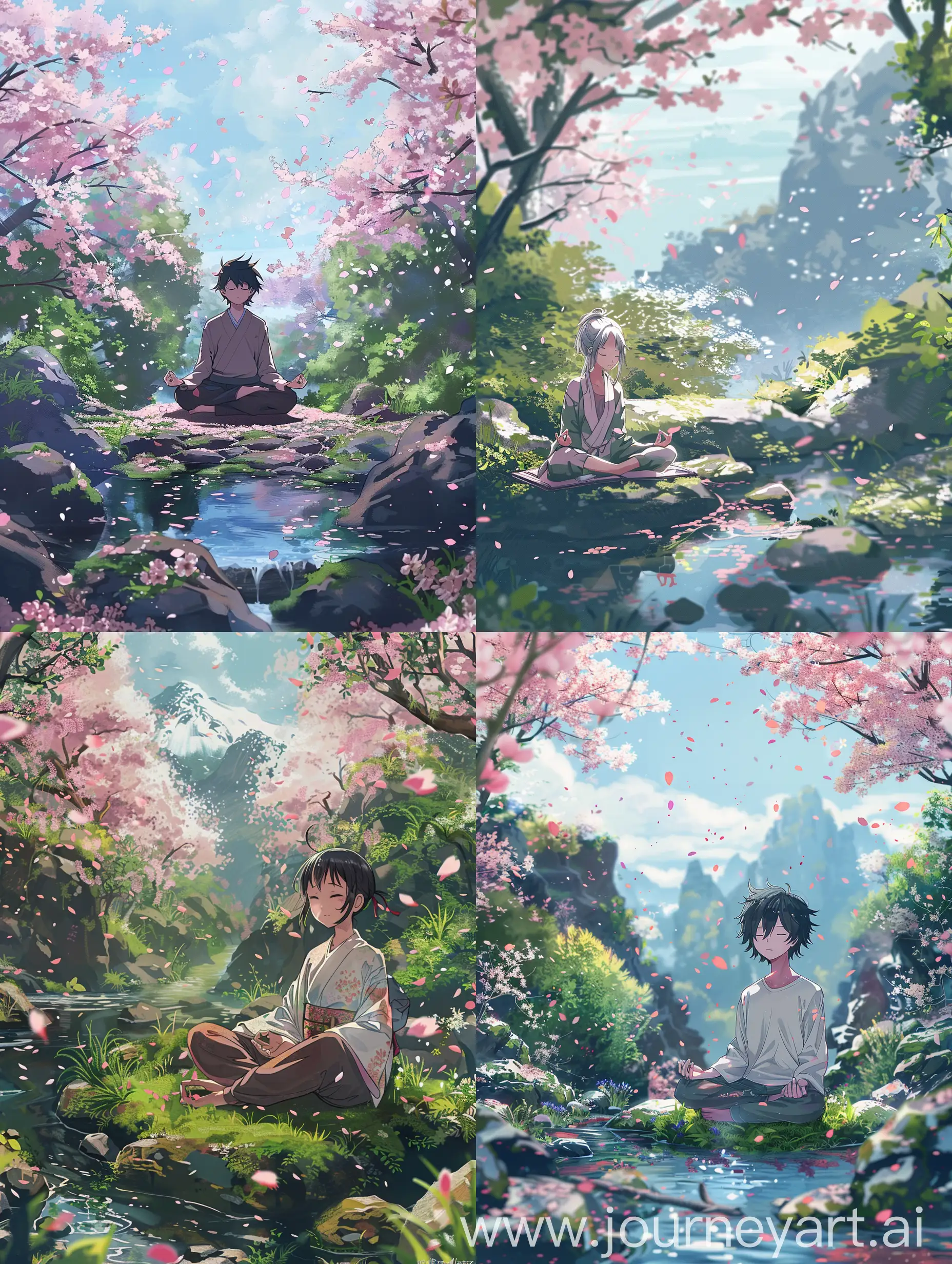 Tranquil-Anime-Character-Meditating-in-Cherry-Blossom-Landscape