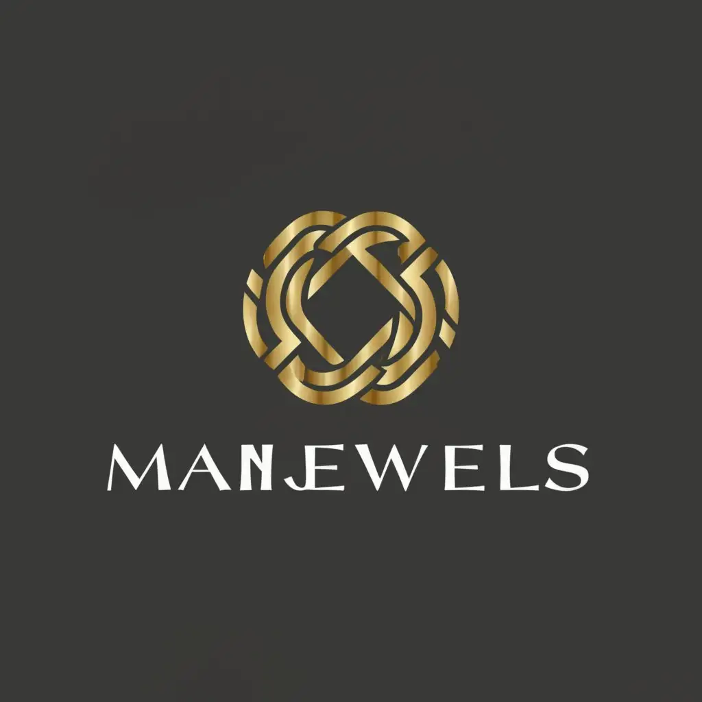 a logo design,with the text "ManJewels", main symbol:ring,Moderate,clear background