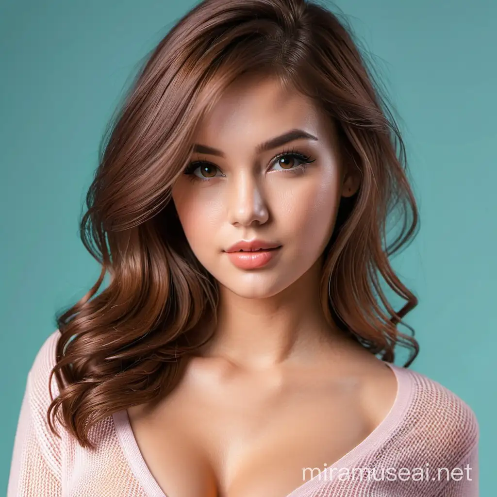 Generate a portrait of a beautiful hot sexy cute women with stylish cloths