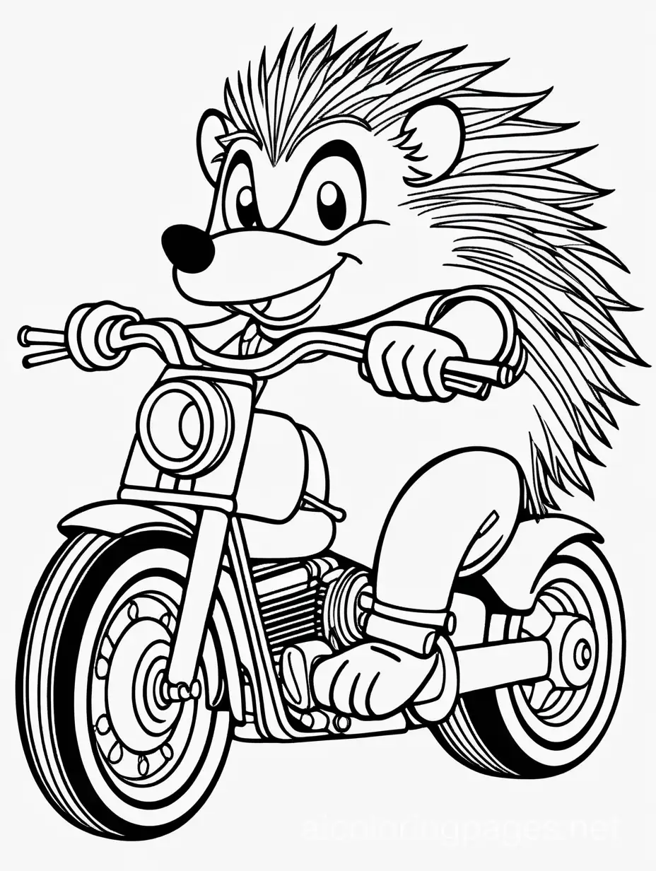 Cheerful-Hedgehog-Riding-a-Hotrod-Motorcycle-Coloring-Page