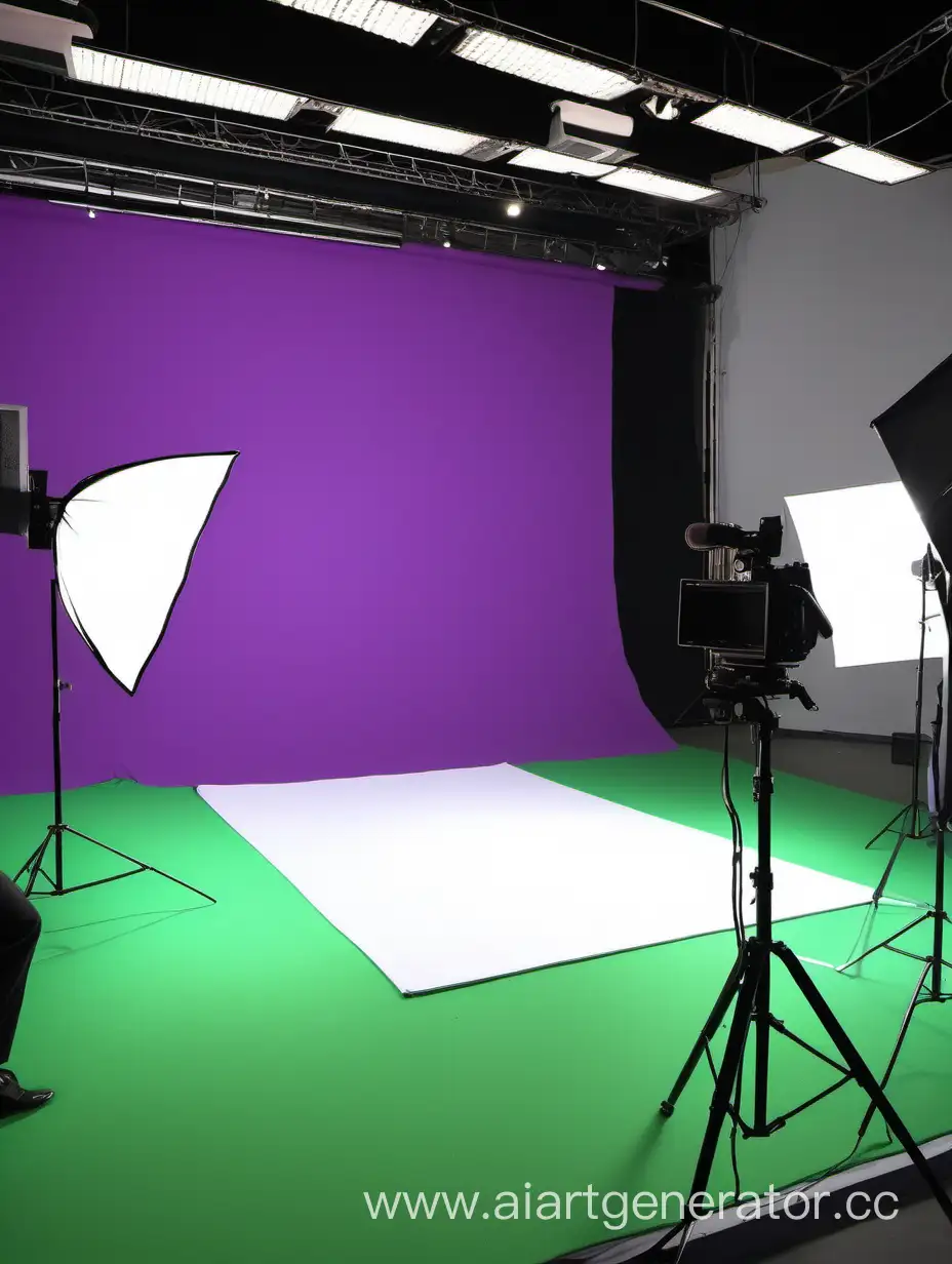 Vibrant-Chroma-Key-Photoshoot-in-a-Spacious-Studio