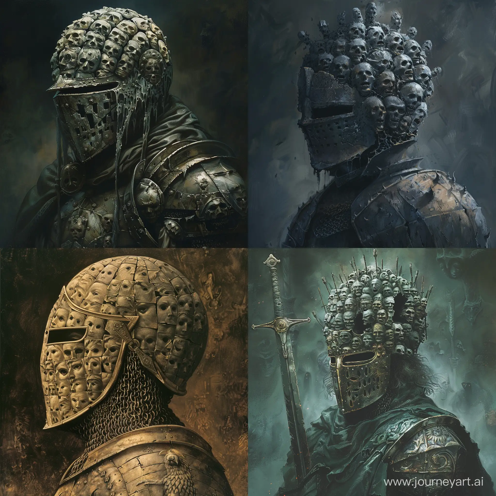 Multifaceted-Knight-Wearing-a-Hundred-Faces-Helmet