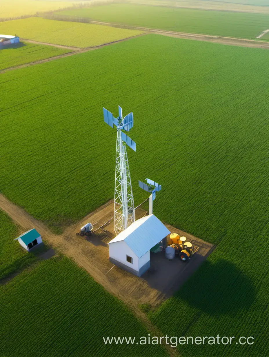 Rural-Farm-with-Precision-Agriculture-RTK-Station