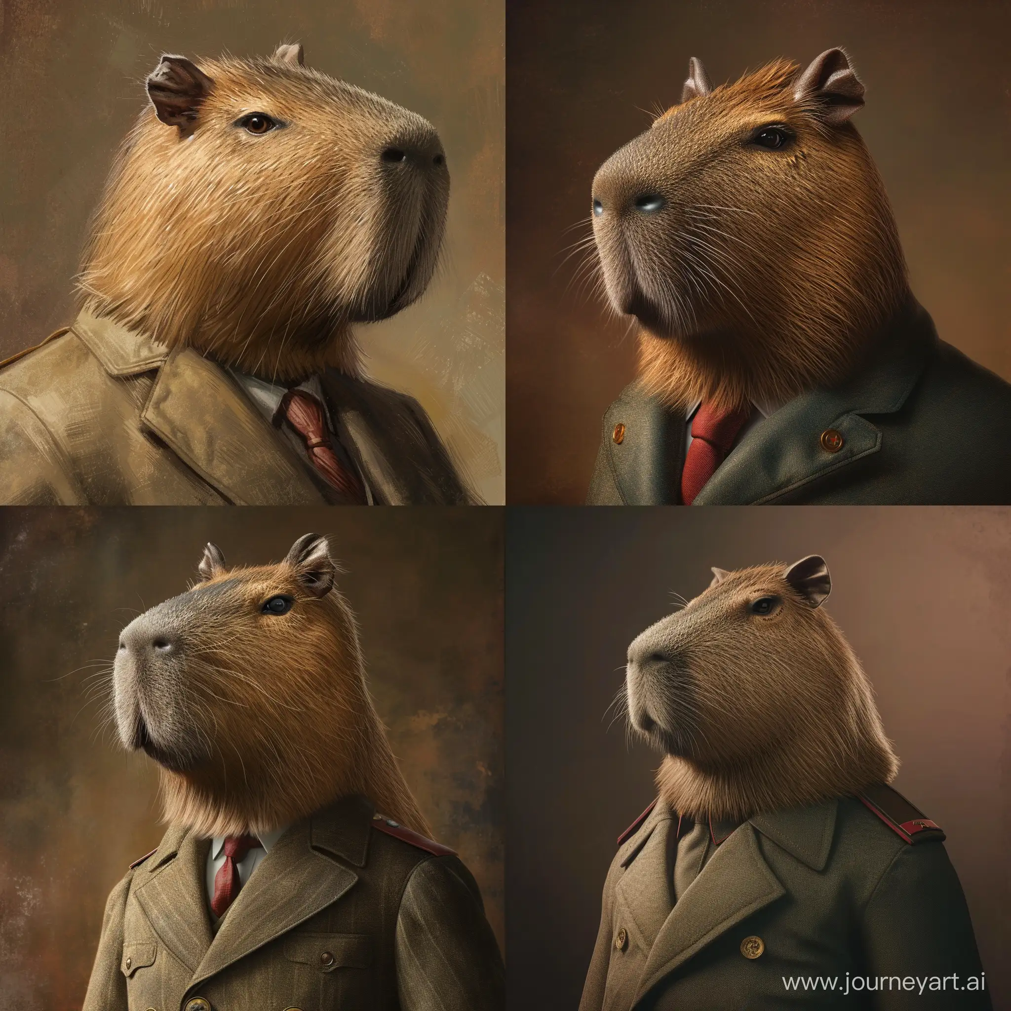 Realistic-Official-Portrait-of-Capybara-Resembling-Joseph-Stalin