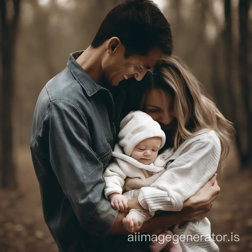 Adorable-Baby-Embraced-by-Loving-Parents