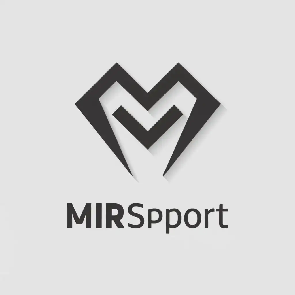 a logo design,with the text "Mirsport", main symbol:t shirt,complex,be used in Sports Fitness industry,clear background
