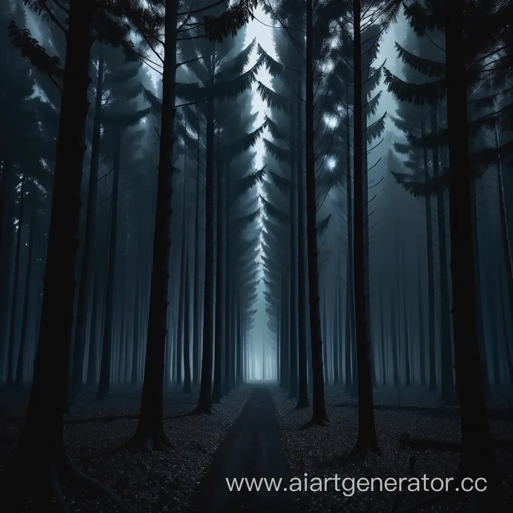 Eerie-Dark-Forest-with-Black-Trees