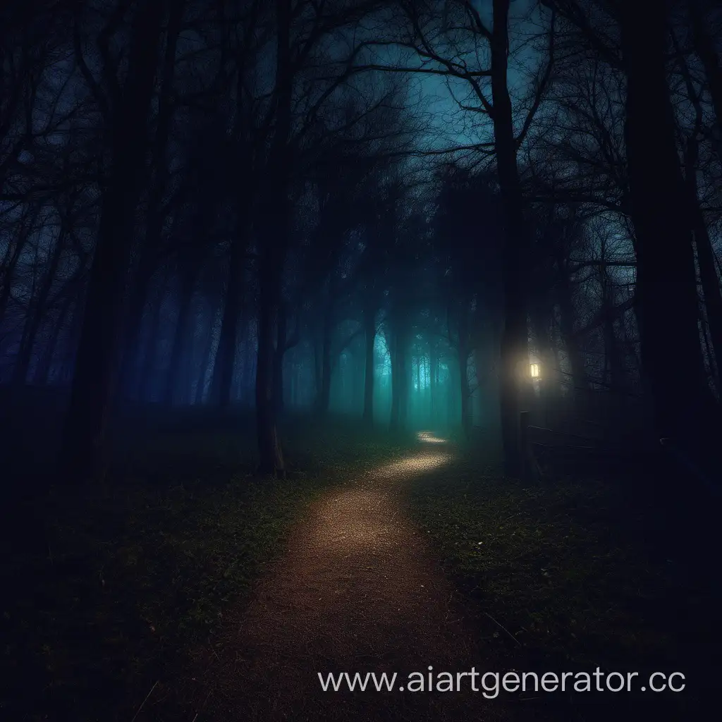 Enchanting-Night-Stroll-Along-a-Forest-Path