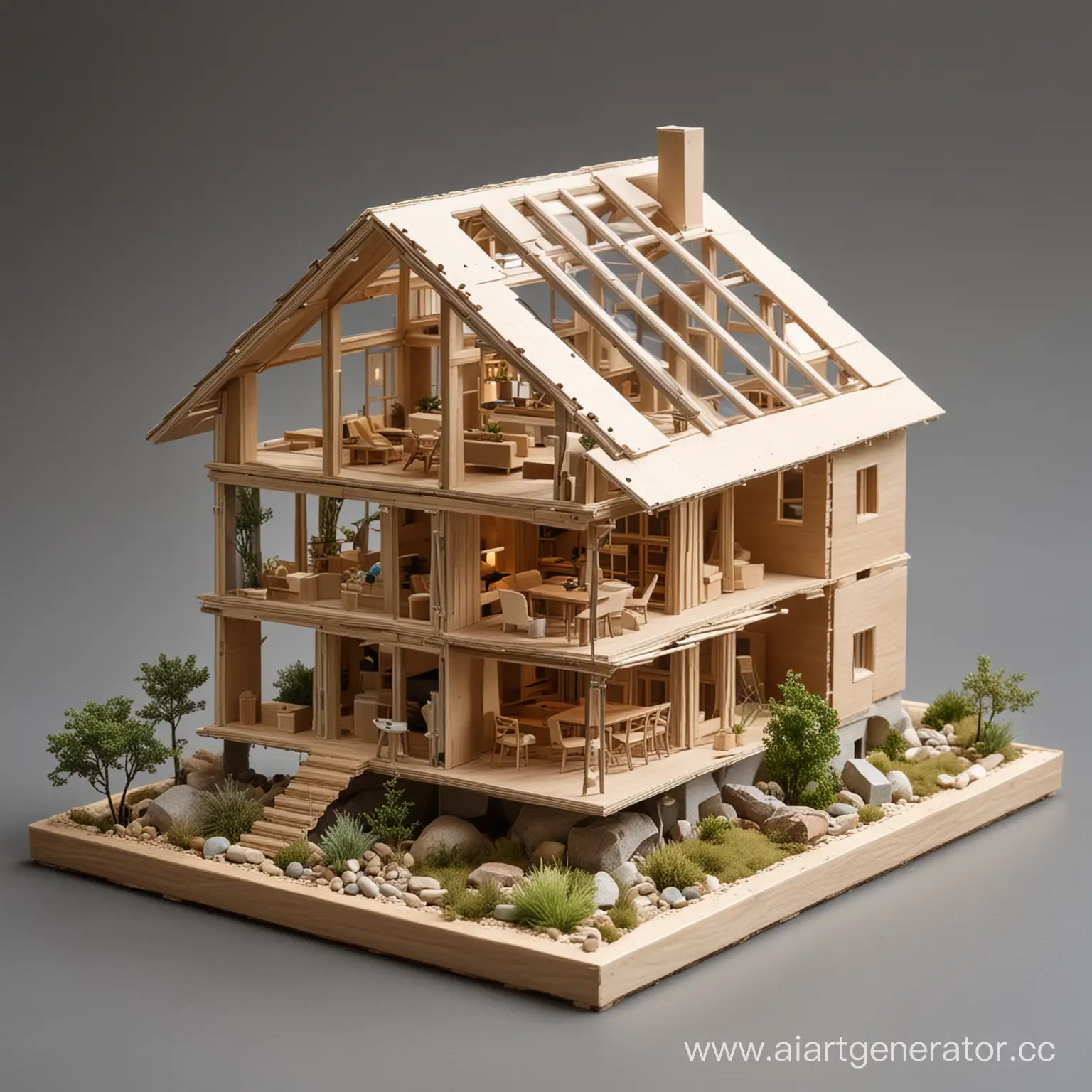 Innovative-Sustainable-Architecture-House-Model