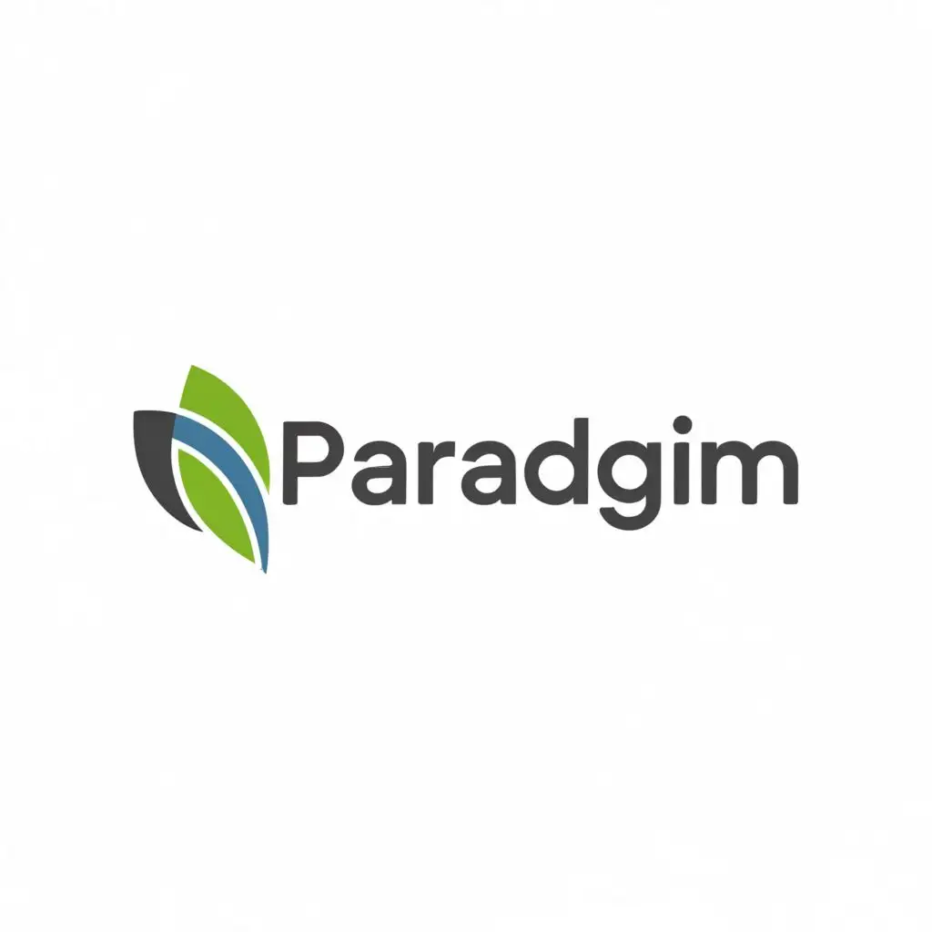 a logo design,with the text "Paradigm", main symbol:lEAF ,Moderate,be used in Retail industry,clear background