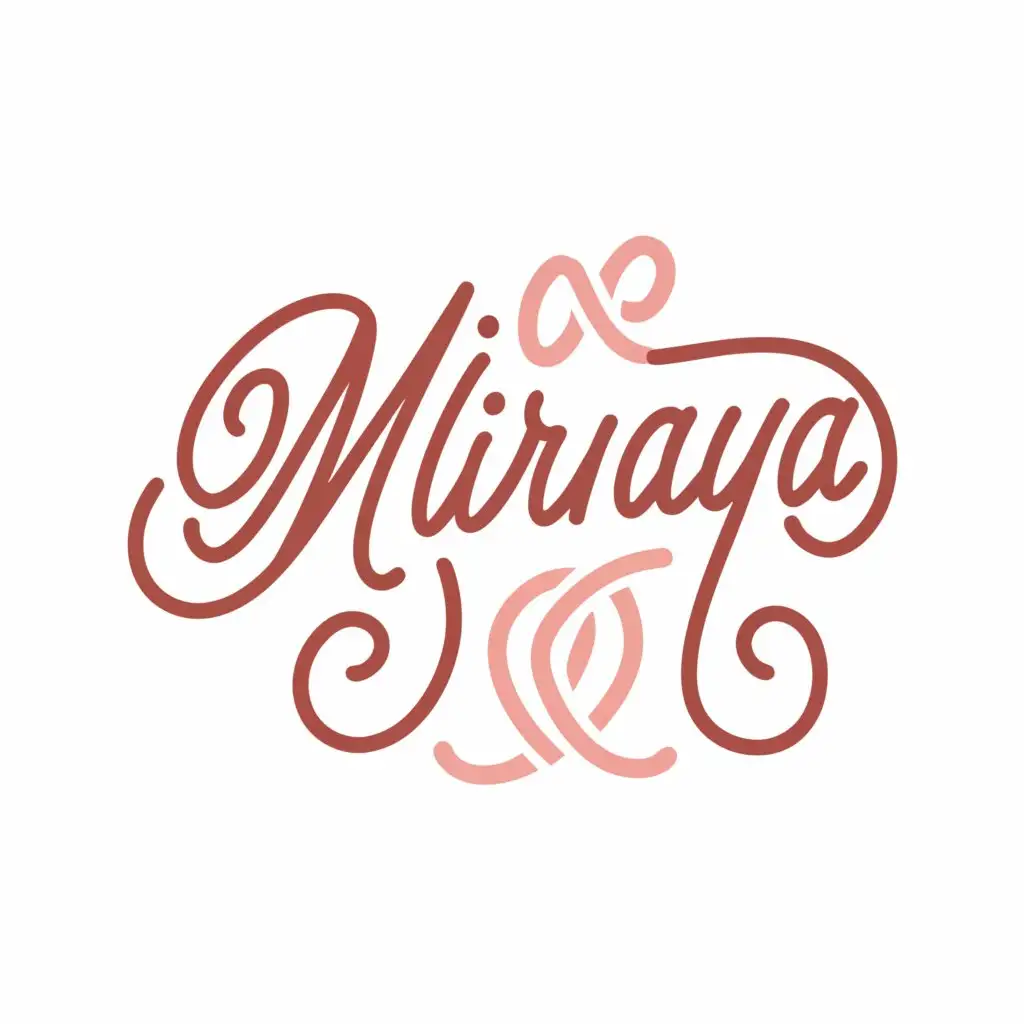 a logo design,with the text "Mirnaya accessories ", main symbol:Design a 2D logo for an Instagram business page titled "Mirnaya Accessories," specializing in selling bracelets, earrings, and rings. The primary color scheme should include shades of pink and white, or solely pink. Key elements of the logo should feature the name "Mirnaya Accessories" in a feminine font, alongside representations of the accessories.,Moderate,clear background