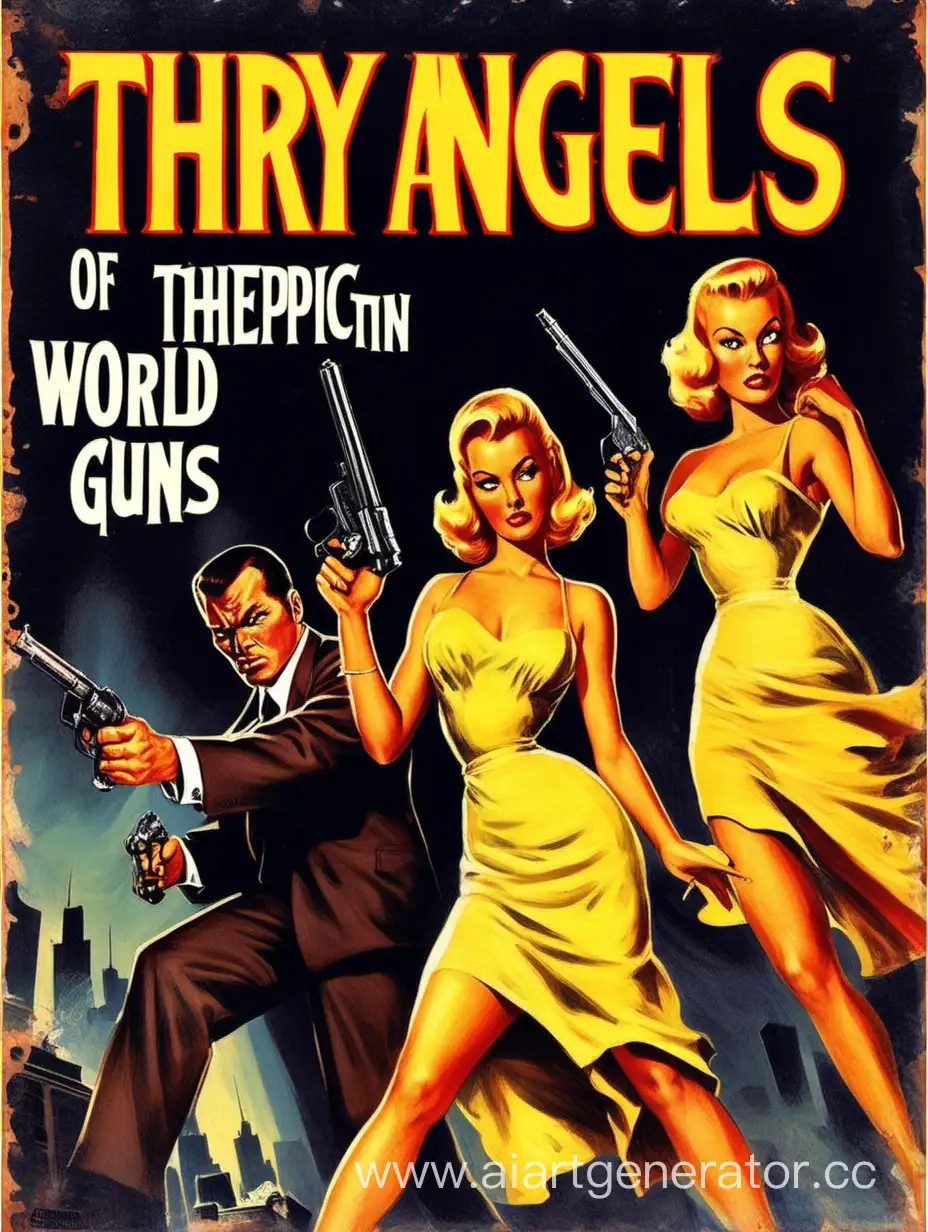 THRYPTIC-Pulp-Fiction-Style-Book-Cover-Featuring-3-Angels-with-Guns