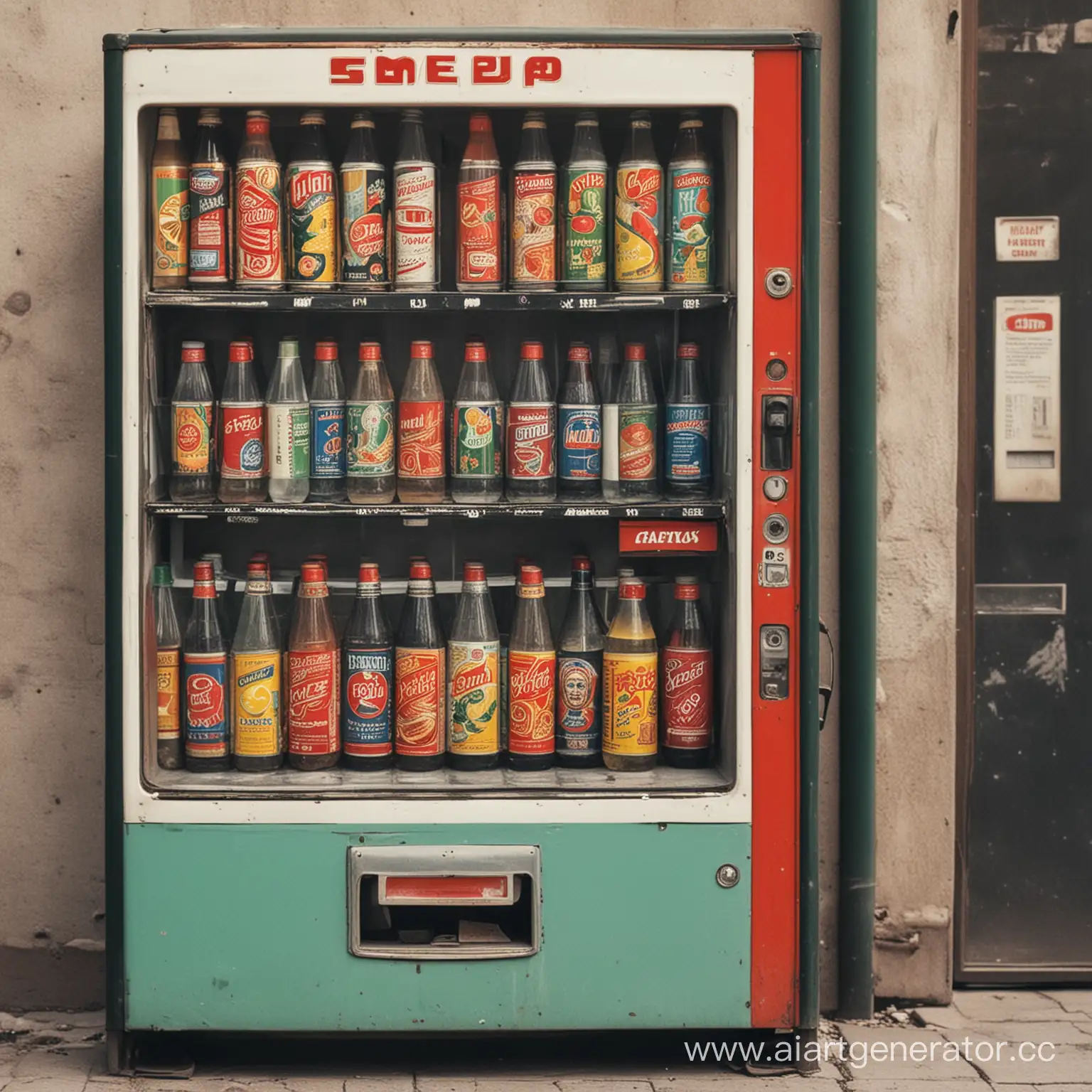 Советский автомат с напитками
