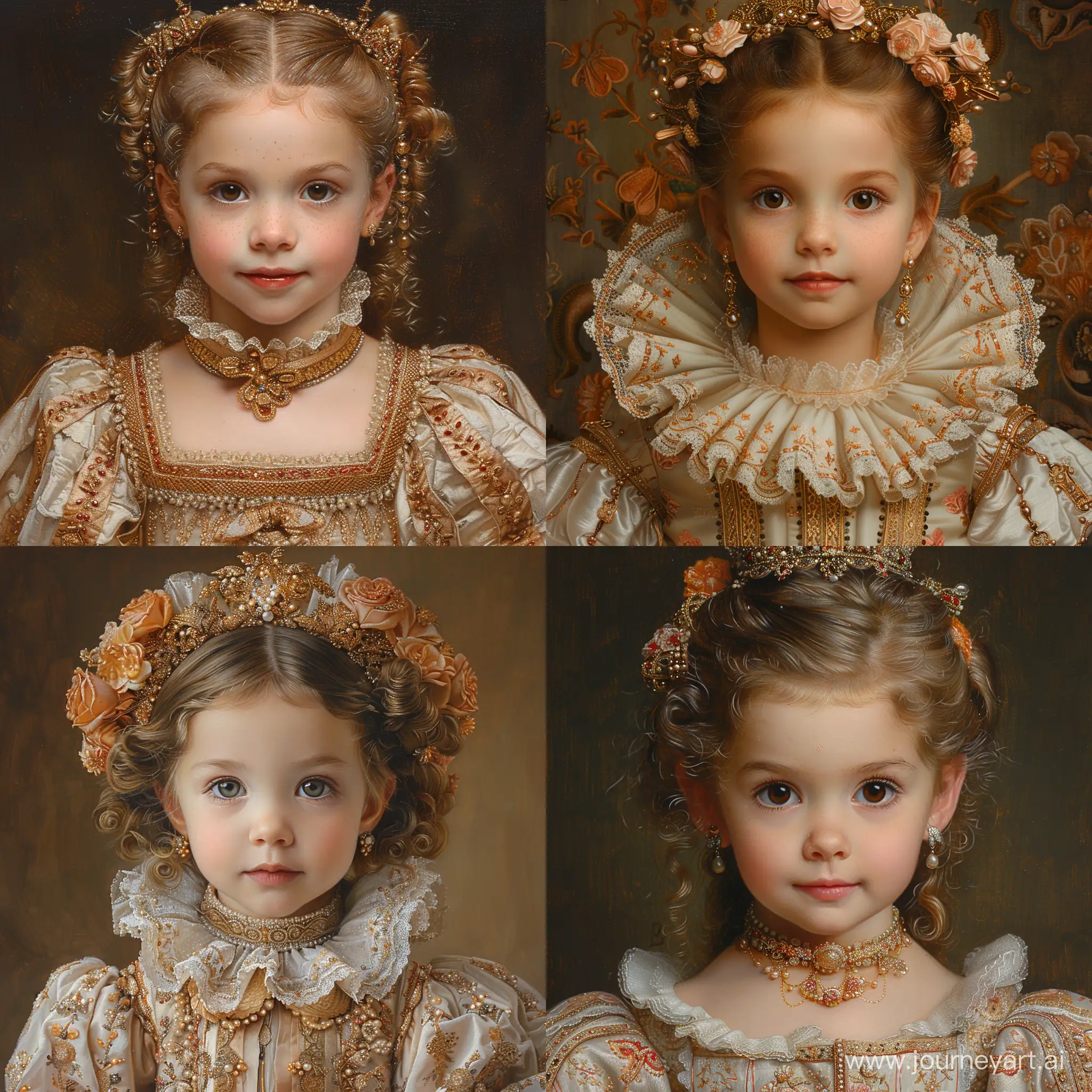 Renaissance-Era-Portrait-Young-Noble-Girl-in-Ornate-Costume
