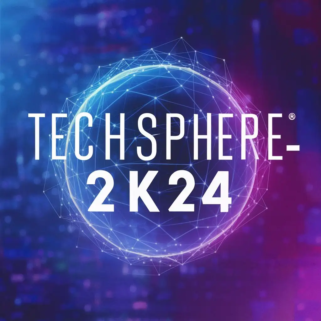logo, Technology, with the text "TechSphere-2k24", typography
