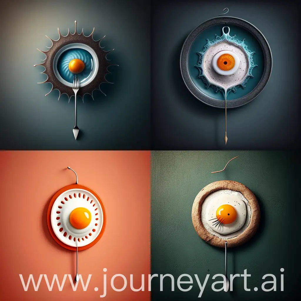 Stylized-Dart-Egg-Wall-Art