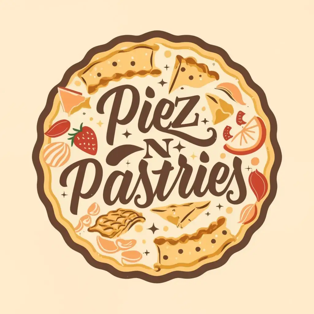 logo, Pies and snacks, with the text "Piez n Pastries", typography, be used in Restaurant industry