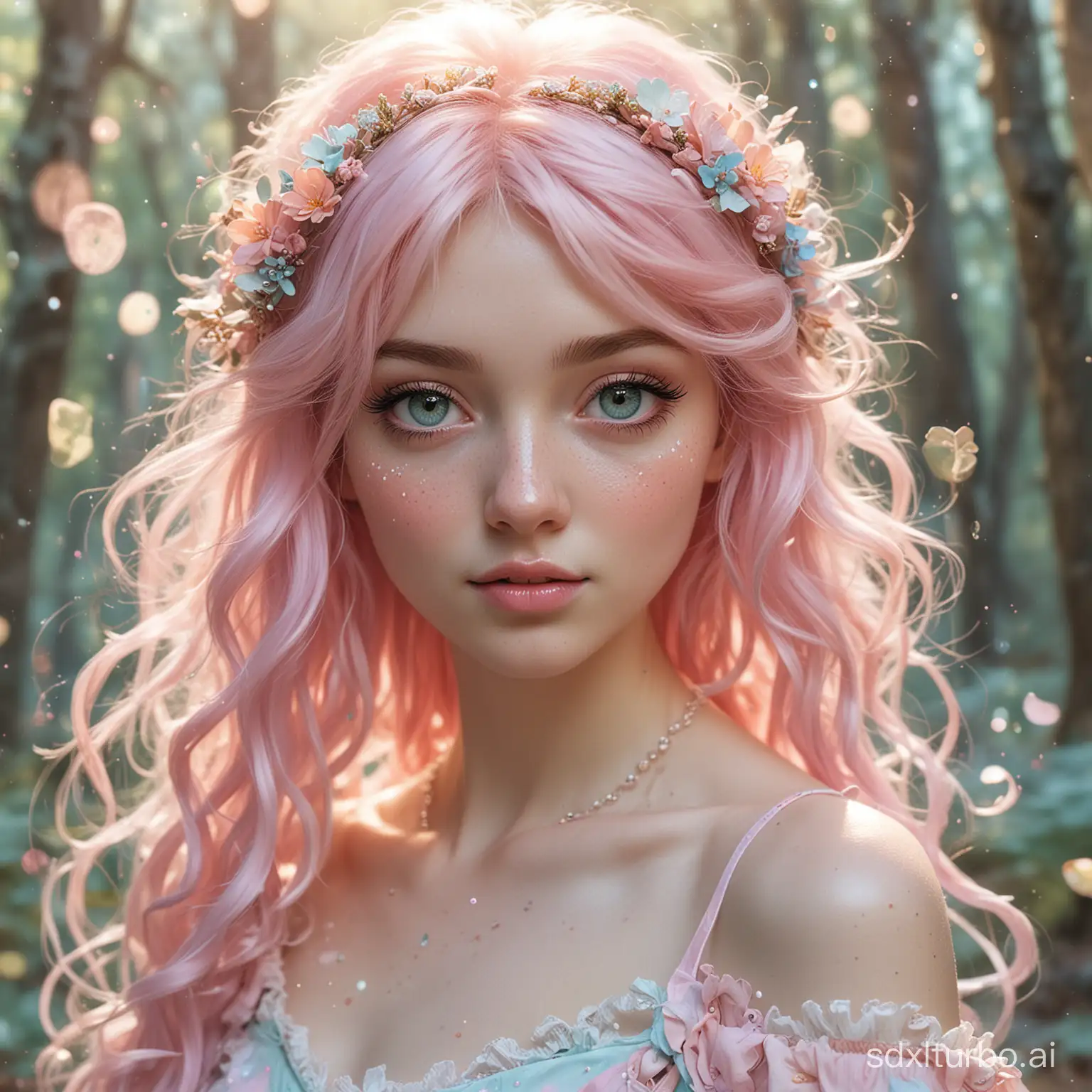 Enchanting-Shabby-Chic-Dream-Whimsical-Pastel-Woodland-Freckled-Fairy