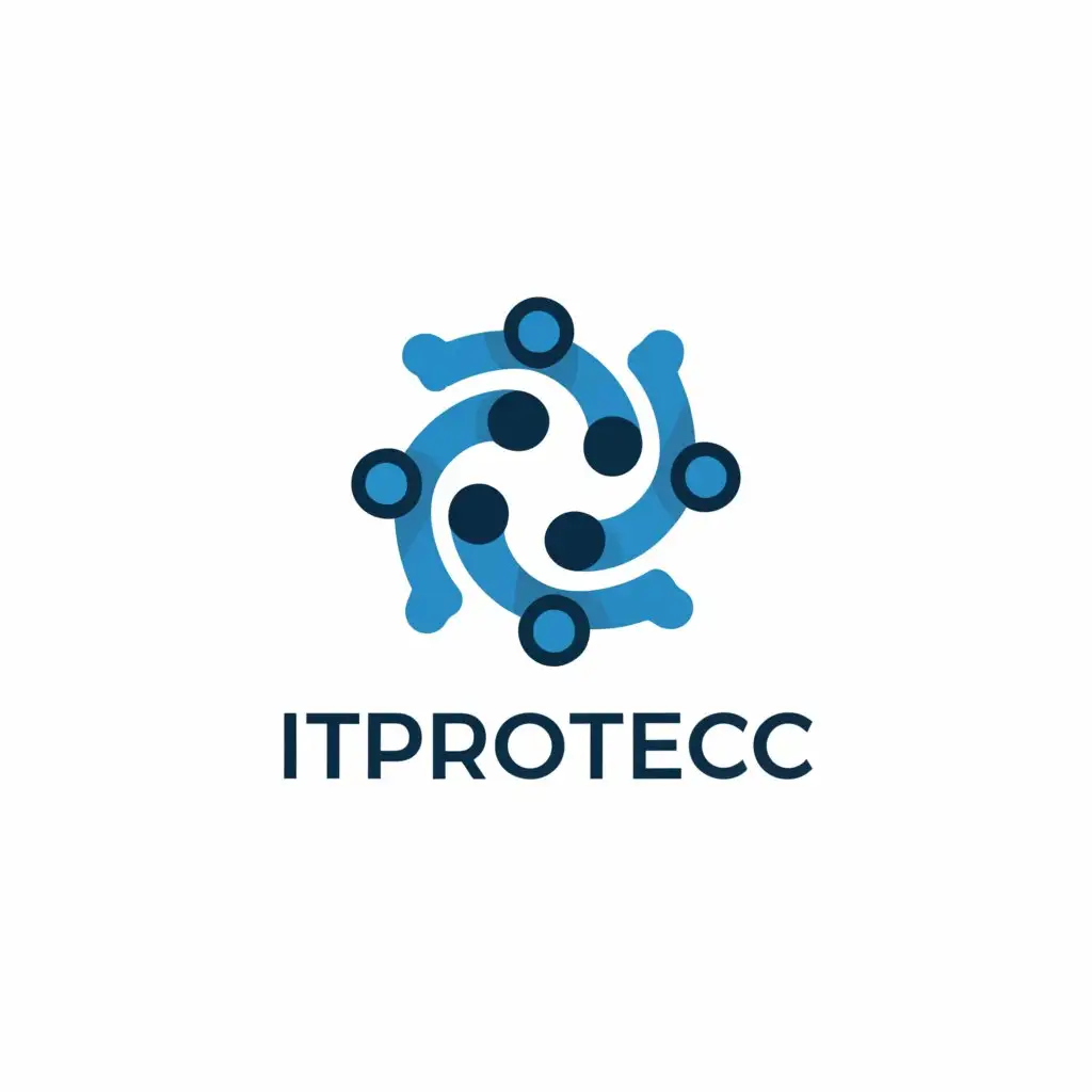 LOGO-Design-For-ITprotec-Clean-and-Modern-IT-Service-Symbol
