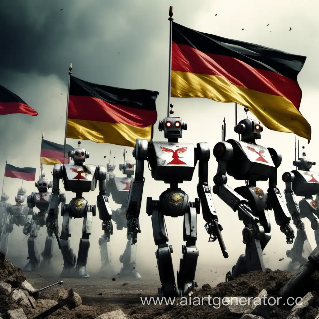 Mechanical-Warriors-Charging-into-Battle-with-the-German-Empire-Flag