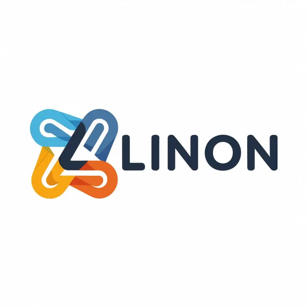 a logo design,with the text "alinon", main symbol:link,Minimalistic,be used in Internet industry,clear background
