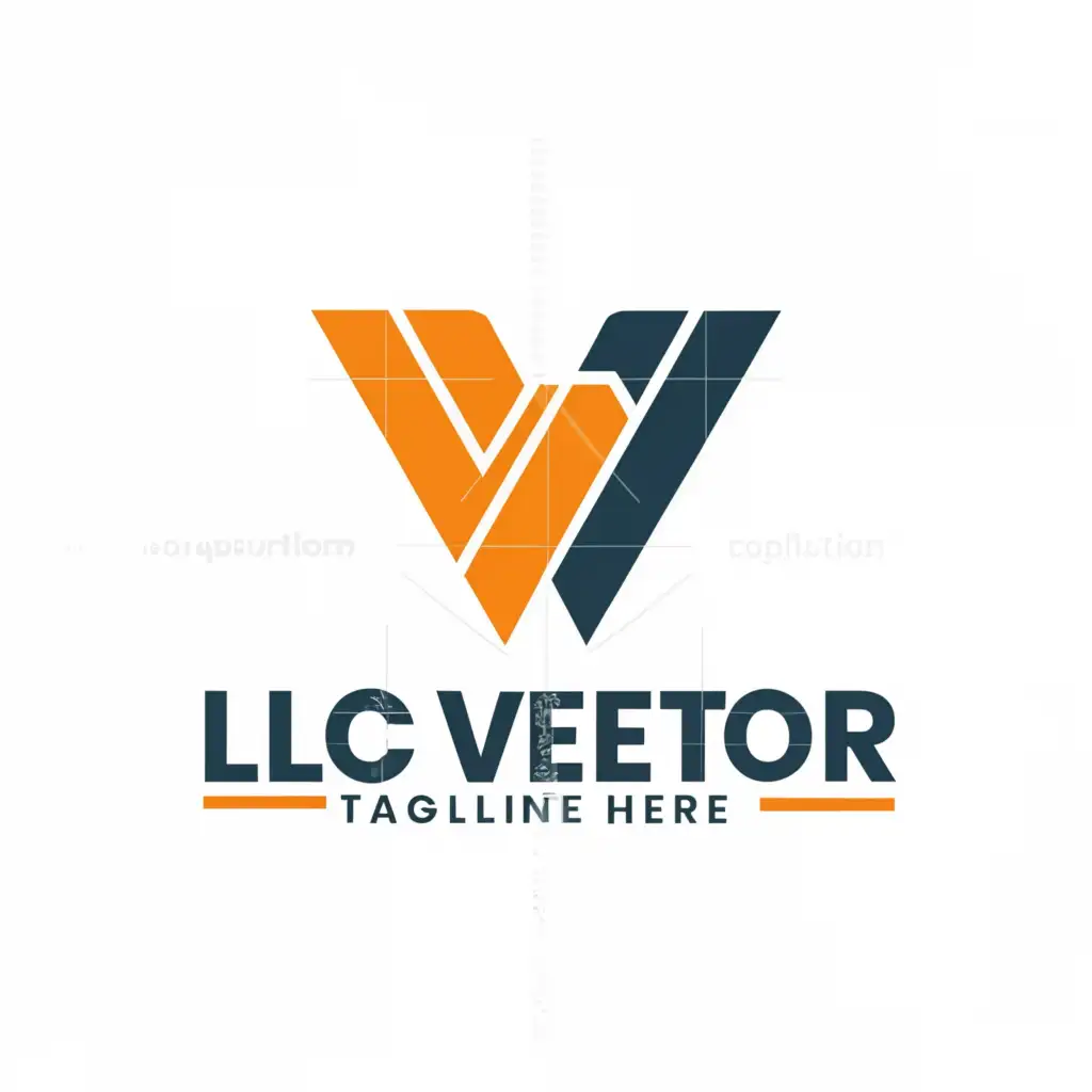 a logo design,with the text "LLC PC Vector", main symbol:Vector,Moderate,be used in Construction industry,clear background