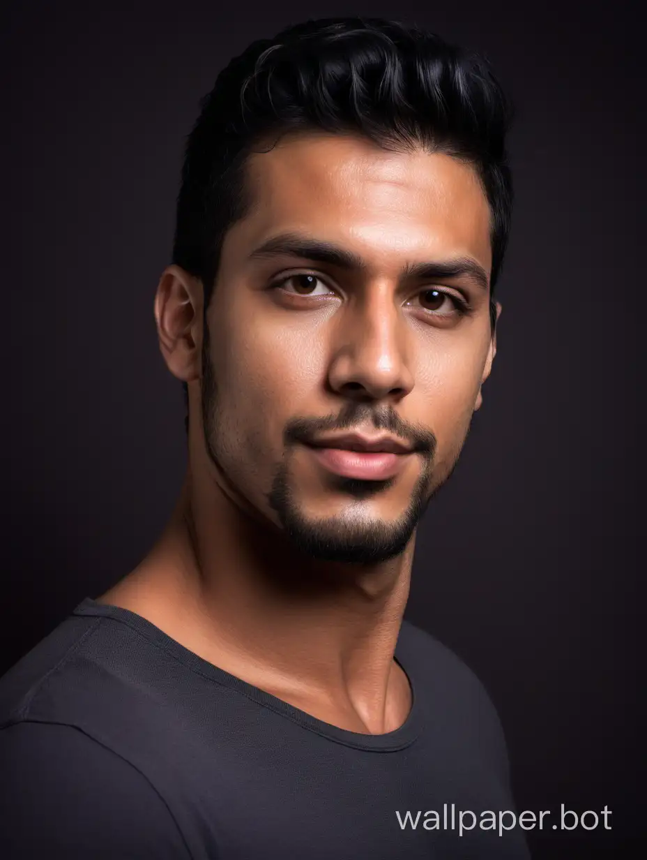Artistic-Professional-Portrait-Beautiful-Latin-Man-in-a-Stunning-Profile-Photo