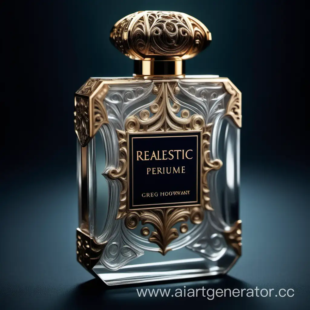 realestic perfume , photography, close-up, hyper detailed, trending on artstation, sharp focus, studio photo, intricate details, highly detailed, by greg rutkowski