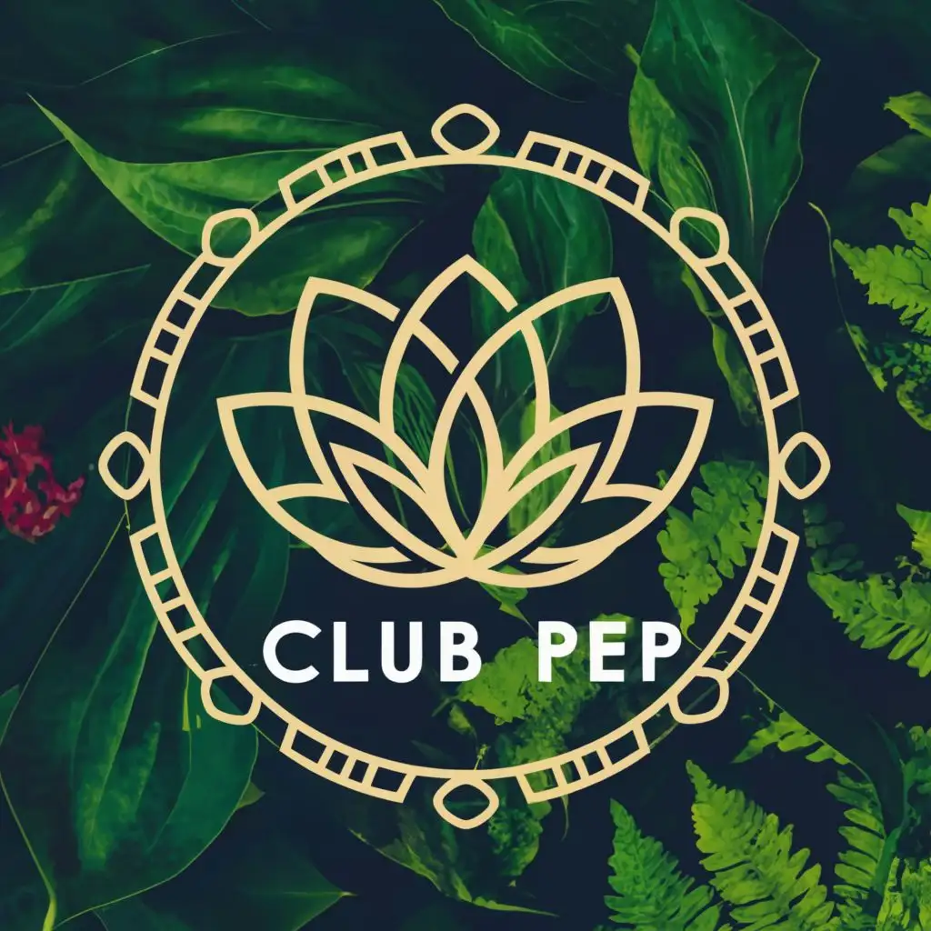 LOGO-Design-For-Club-PEP-Serene-Wellness-Center-Emblem-with-Nature-and-Health-Elements