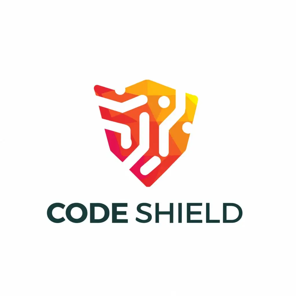 a logo design,with the text "Code Shield", main symbol:AI based,Moderate,be used in Technology industry,clear background