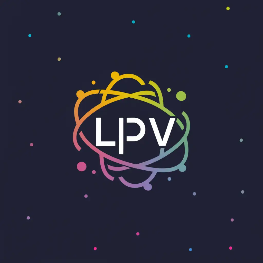 a logo design,with the text "LPV", main symbol:Cosmos,Moderate,be used in Technology industry,clear background