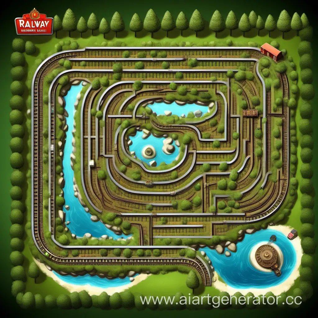 Ecological-Railway-Adventure-Maze-Map