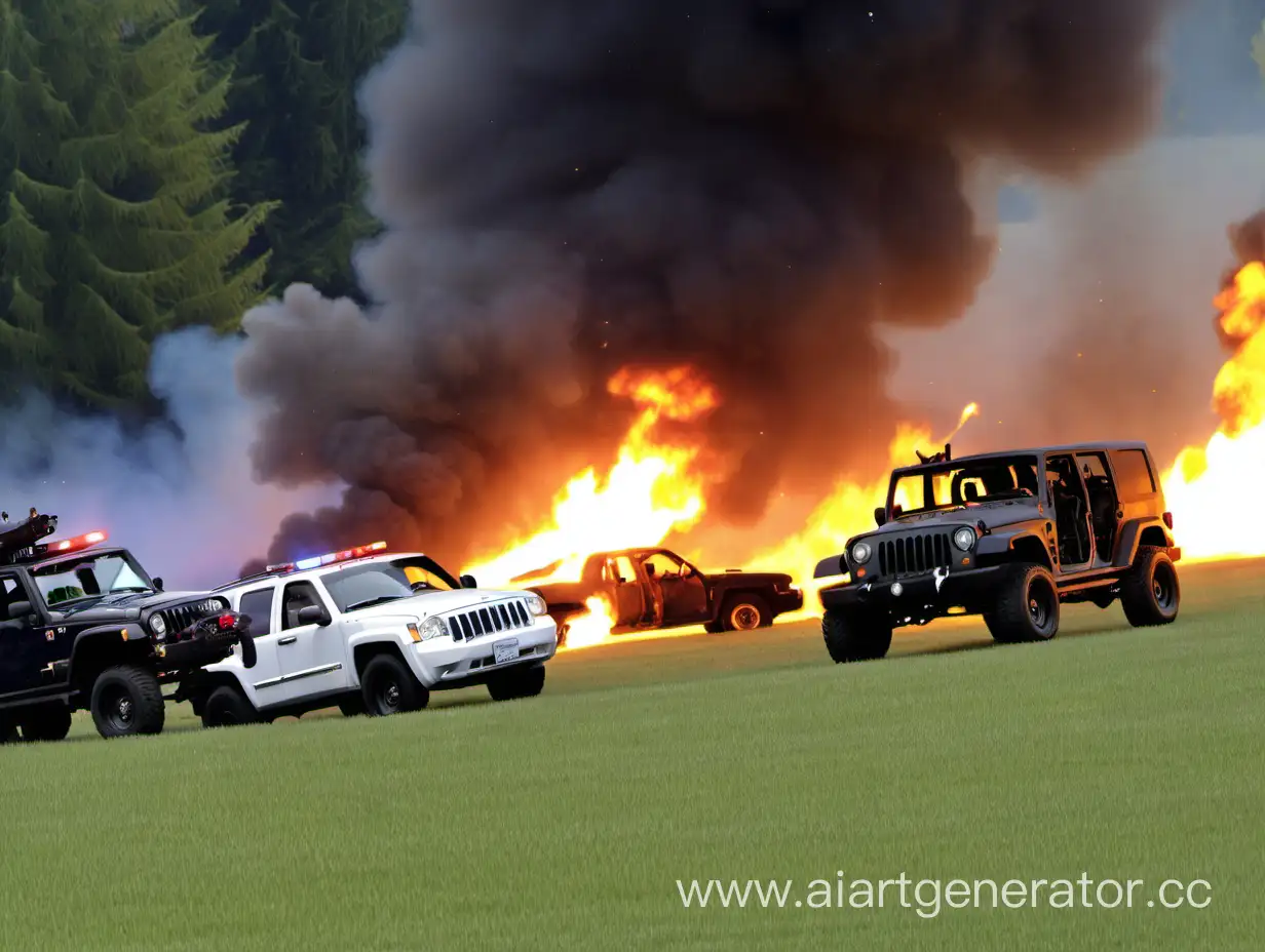 Intense-Battle-Scene-with-Chopper-Cars-Jeep-and-Explosive-Fire