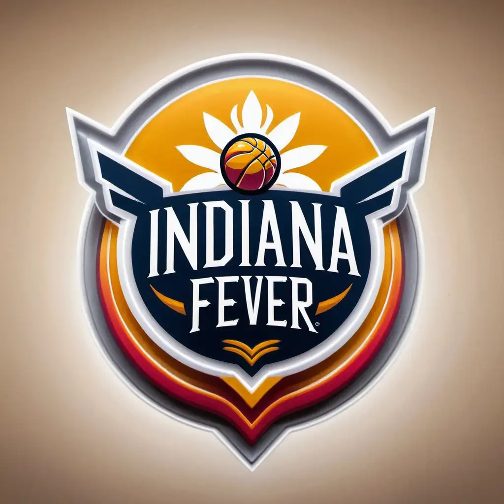 Caitlin Clark Playing with Indiana Fever Basketball Insignia