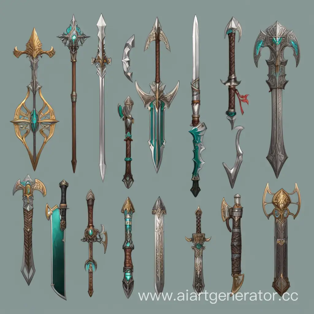 Collection-of-Intricate-Fantasy-Weapons-for-Enthusiasts