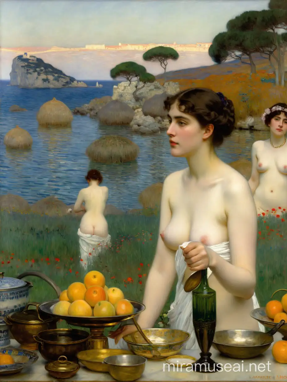 Artists Depictions of Nude Women and Cooks