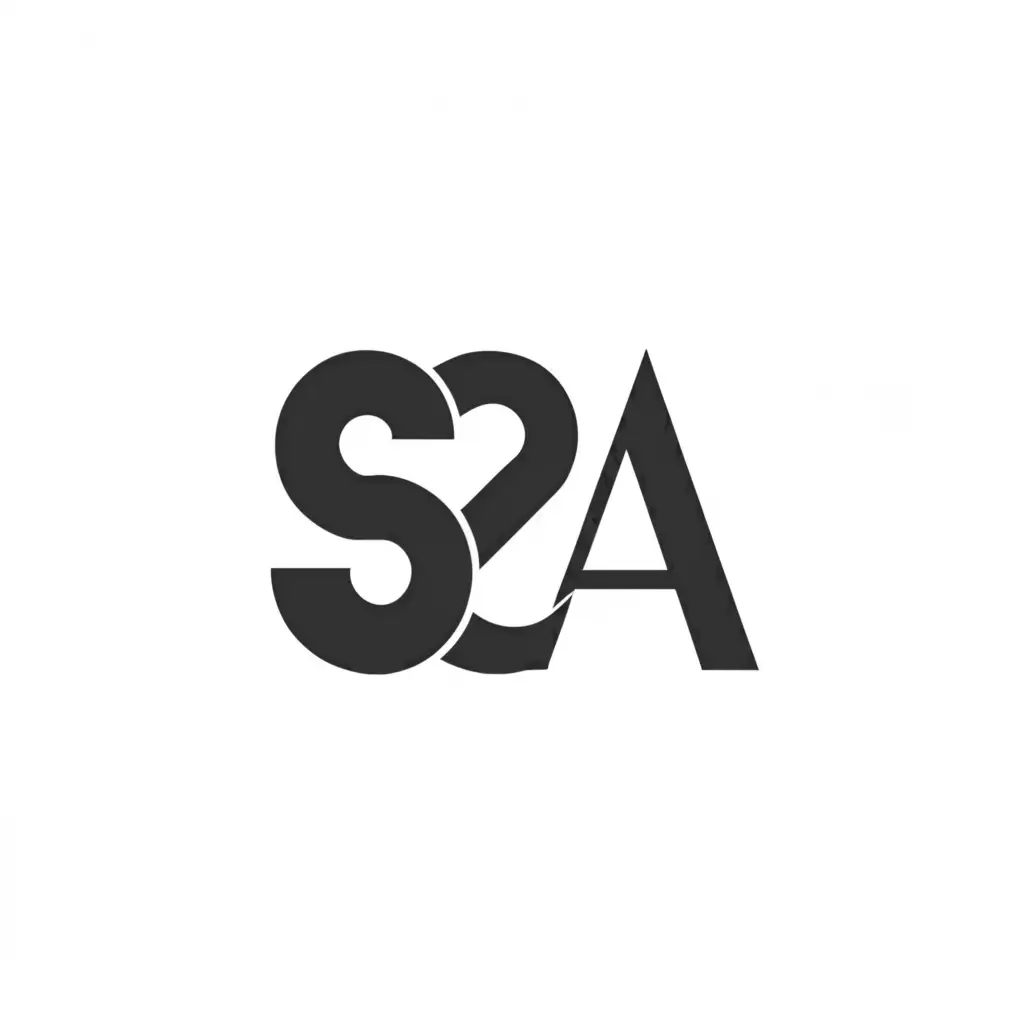 a logo design,with the text "S2A", main symbol:S2A,Moderate,clear background