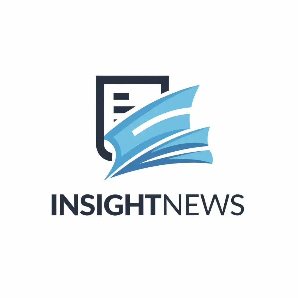 a logo design,with the text "InsightNews", main symbol:news,Moderate,clear background