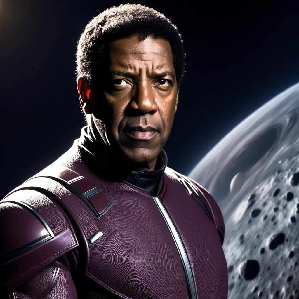 Denzel Washington as Magneto on asteroid m 