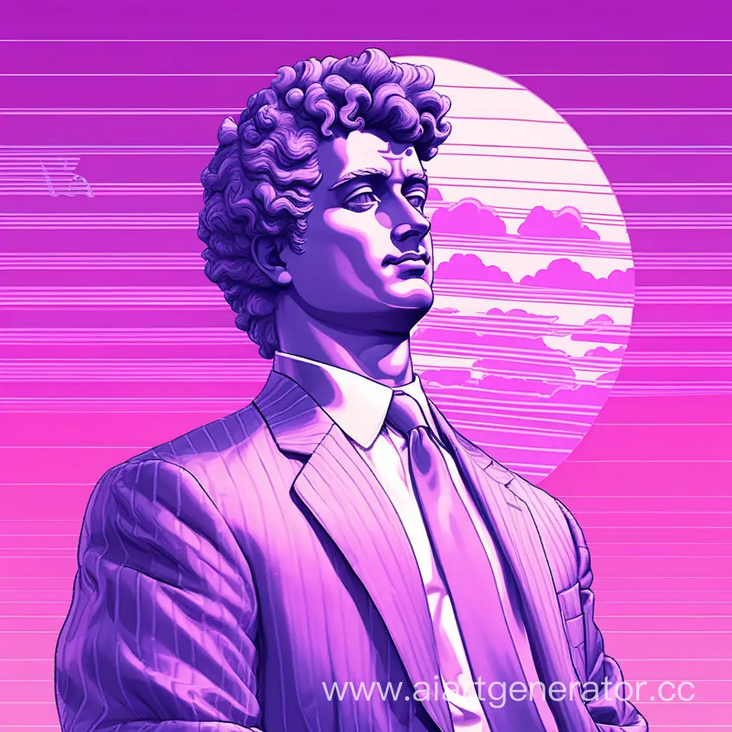 Nostalgic-Vaporwave-Man-Embracing-Futuristic-Aesthetics