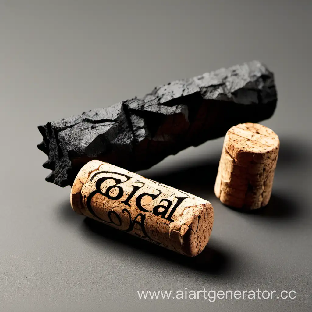 Handcrafted-Wine-Cork-Coal-Sculpture