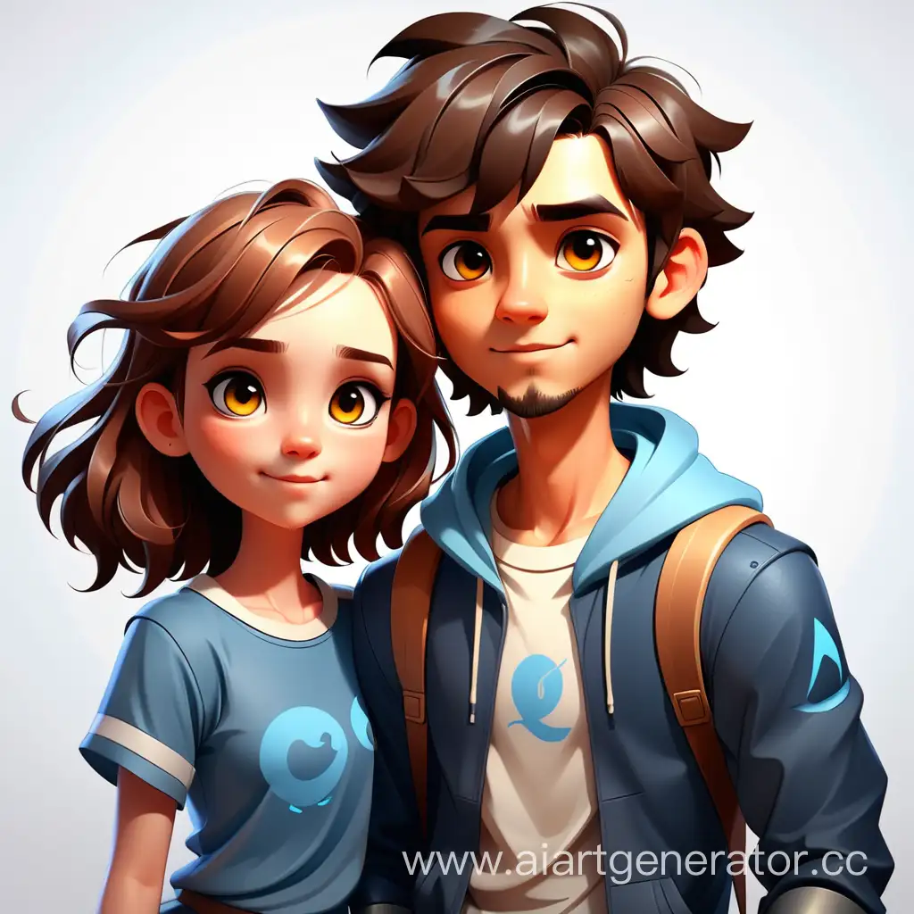 Matching-Avatars-for-Boy-and-Girl-Coordinated-Cartoon-Characters