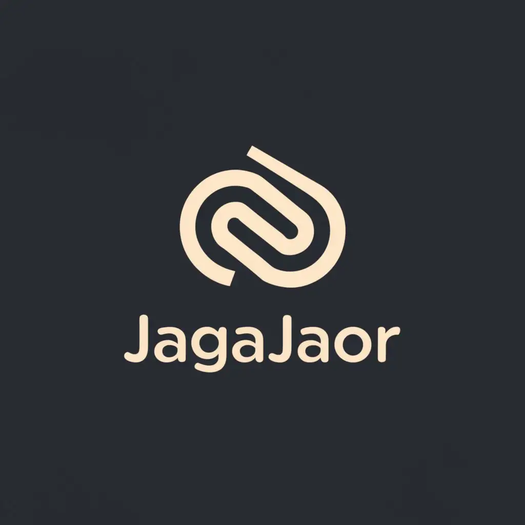 a logo design,with the text "jagajaq", main symbol:abstract,Minimalistic,be used in Technology industry,clear background