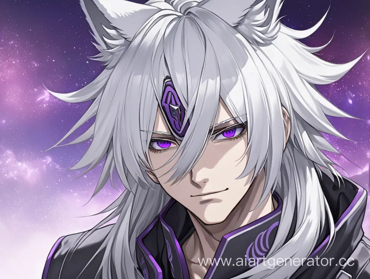 Anime-Man-with-White-Hair-and-Purple-Eyes-and-Lynx-Ears