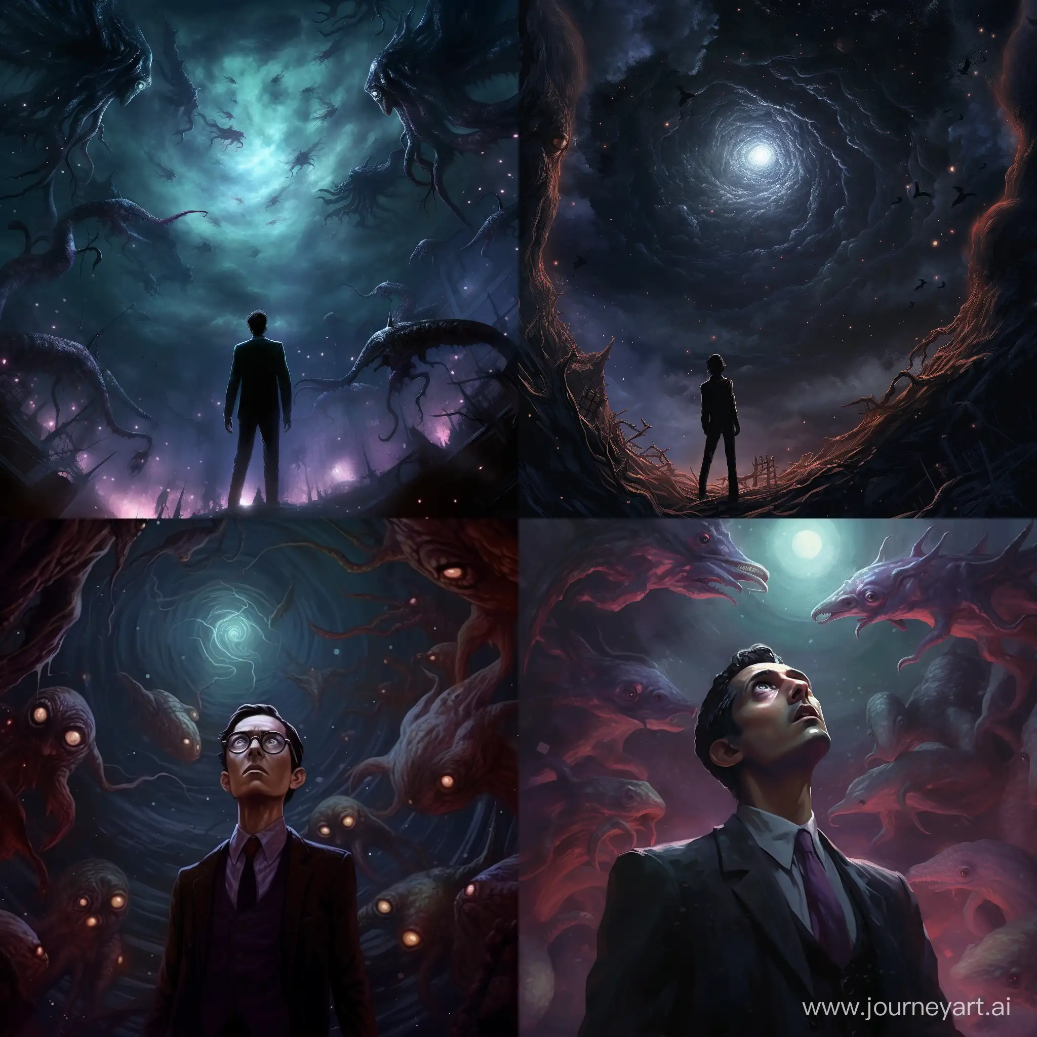 Look up to the sky, see the stars? they're eyes, Lovecraft, eldritch, sacry, unnatural