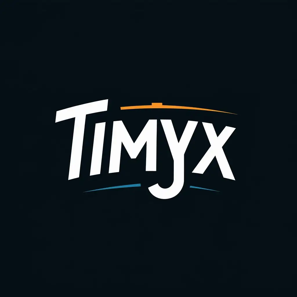 logo, gamepad, with the text "TimyX", typography, be used in Internet industry