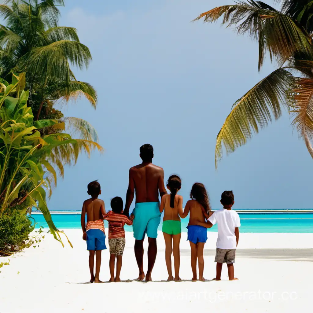 Joyful-Family-Vacation-with-5-Children-in-Maldives