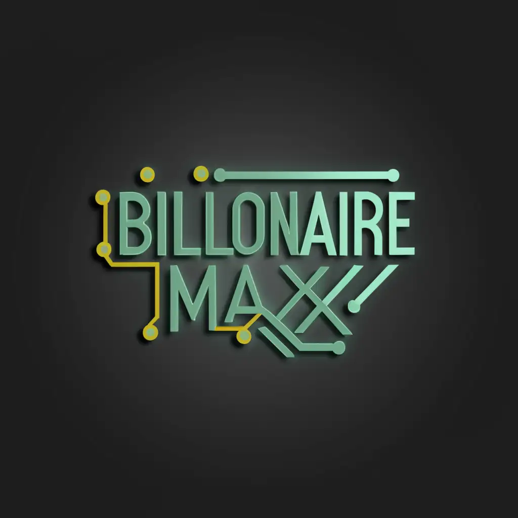 a logo design,with the text "BILLIONAIRE MAX", main symbol:3d,complex,be used in Technology industry,clear background